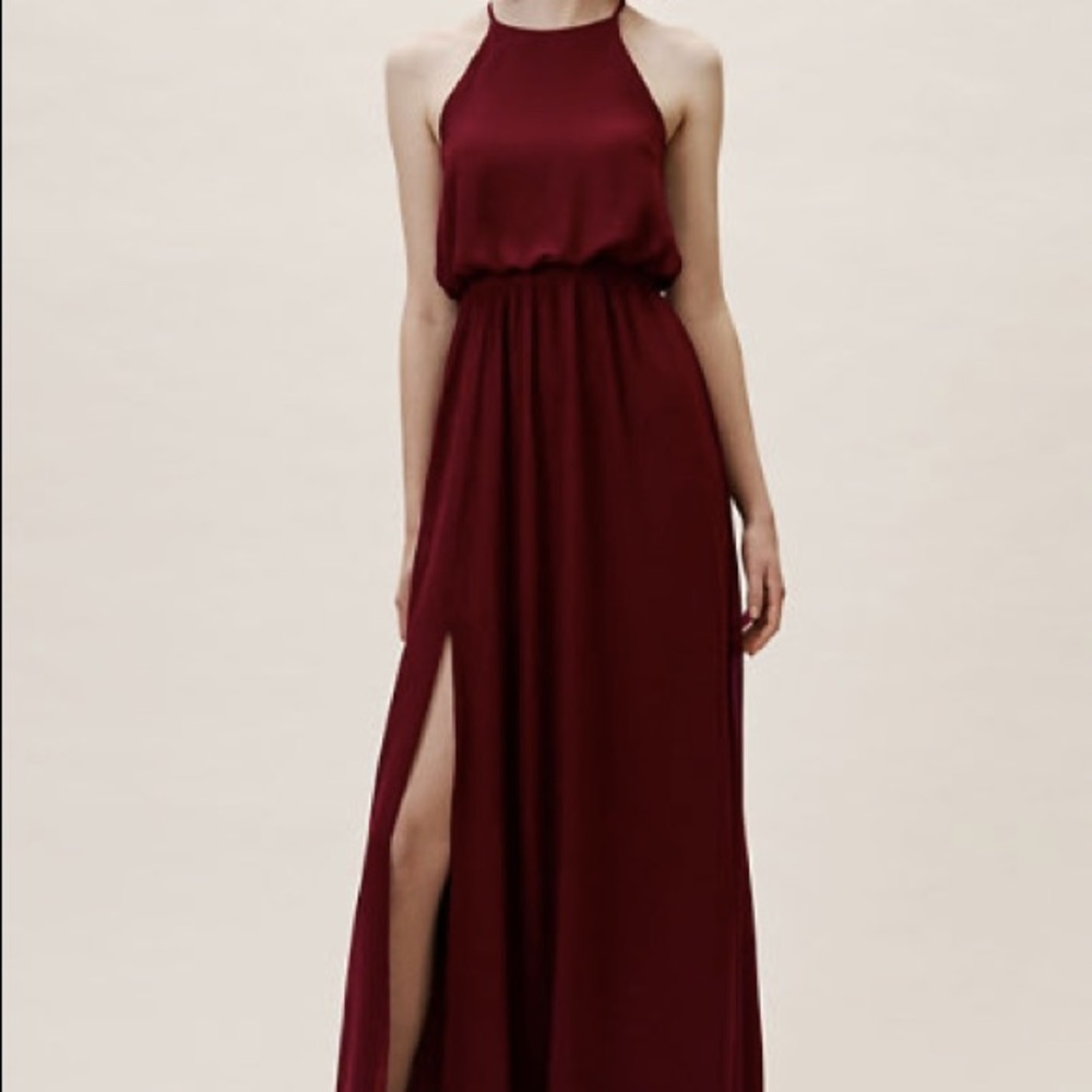 Wine bridesmaid dress from BHLDN